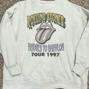 American eagle oversized Rollins stones sweater